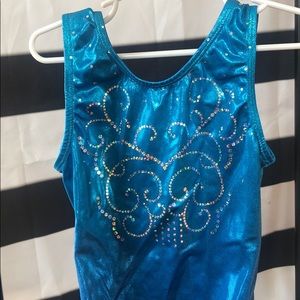 EUC Snowflake gymnastics leotard